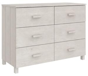 Komoda HAMAR, biela 113x40x80 cm, borovicový masív