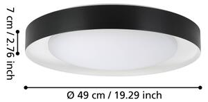 Eglo 99783 - LED Stmievateľné stropné svietidlo LAURITO LED/24W/230V 3000-6500K+DO