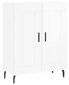 Komoda lesklá biela 69,5x34x90 cm spracované drevo