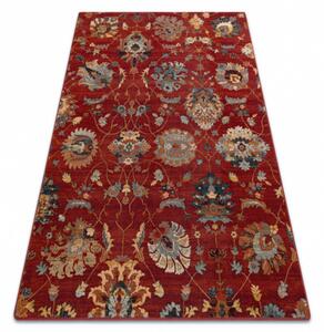 Vlnený kusový koberec Latica rubínový 135x200cm