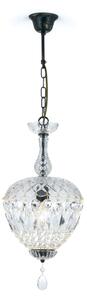 Orion HL 6-1498/1 - Krištáľový luster na reťazi ARILA 1xE27/60W/230V hnedá/patina