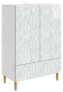 Servírovacia skriňa Biela s vysokým leskom 66 x 34,5 x 95 cm