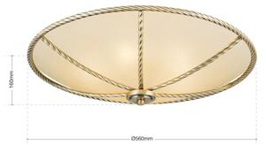 Orion DL 7-567/56 - Stropné svietidlo MAURO 5xE27/60W/230V pr. 56 cm bronz