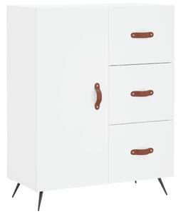 Komoda biela 69,5x34x90 cm kompozitné drevo