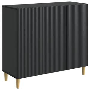 Servírovacia skriňa Čierna 89 x 34,5 x 80 cm Kompozitné drevo