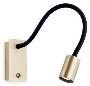 Orion WA 2-1342 - LED Flexibilná nástenná lampička KURT LED/5W/230V zlatá