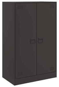 Komoda čierna 67x39x107 cm oceľová