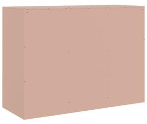Komoda ružová 99x39x73 cm oceľ