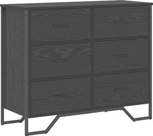 Příborník so zásuvkou 2 pcs Čierny dub 91 x 35,5 x 74,5 cm
