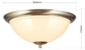 Orion DL 7-677/50-Stropné svietidlo AUSTRIAN OLD LAMP 3xE27/60W/230V bronz/béžová