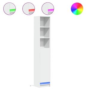 Komoda s LED biela 36x32,5x200 cm kompozitné drevo