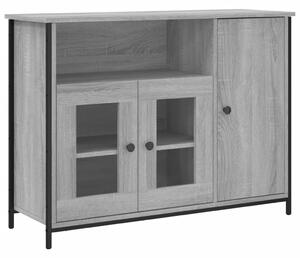 Komoda sivá sonoma 100x35x75 cm kompozitné drevo