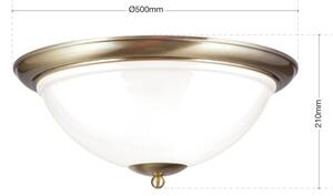 Orion DL 7-677/50 - Stropné svietidlo AUSTRIAN OLD LAMP 3xE27/60W/230V bronz/biela