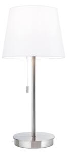 Orion LA 4-1205/1 - Stolná lampa s USB portom LUDWIG 1xE27/40W/230V biela/chróm