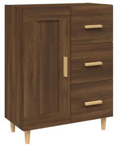 Komoda hnedý dub 69,5x34x90 cm spracované drevo