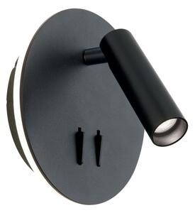 Orion WA 2-1467 - LED Nástenné bodové svietidlo LENNY LED/6W/230V + LED/3W čierna