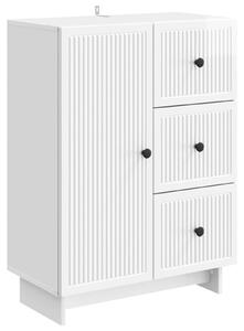 Servírovacia skriňa Biela s vysokým leskom 66 x 34,5 x 90 cm