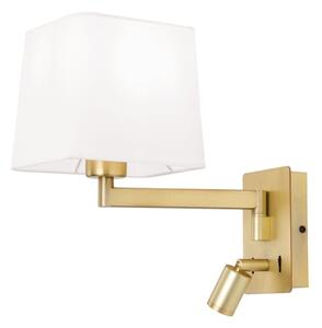 Orion WA 2-1469/1- LED Nástenná lampa CARLTON 1xE27/40W/230V + LED/3W biela/zlatá