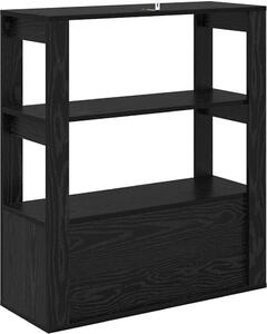 Servírovacia skriňa Čierny dub 30 x 80 x 90 cm Kompozitné drevo
