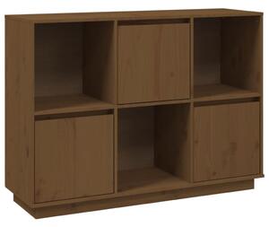 Komoda medovo-hnedá 110,5x35x80 cm masívne borovicové drevo