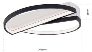 Orion DL 7-693 - LED Stmievateľné stropné svietidlo OLGA LED/28W/230V čierna/biela