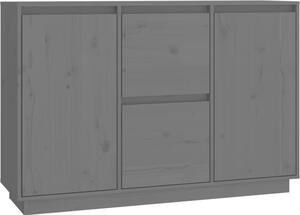 Komoda sivá 111x34x75 cm borovicový masív