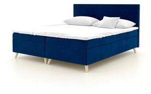 Čalúnená posteľ BLAIRE - 140x200, tmavo modrá