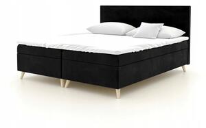 Čalúnená posteľ BLAIRE - 160x200, čierna
