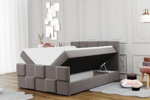 Boxspringová posteľ MARGARETA - 180x200, šedá