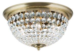 Orion DLU 1840/47-Krištáľové str. svietidlo PLAFOND 6xE27/40W/230V pr.47 cm bronz