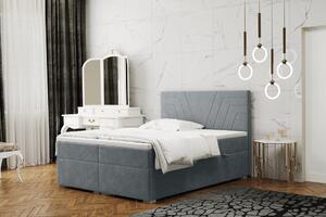 Pohodlná posteľ ILIANA - 200x200, šedá
