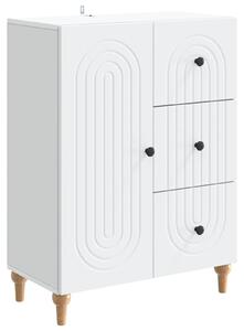 Servírovacia skriňa Biela 66 x 34,5 x 90 cm Kompozitné drevo