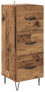 Servírovacia skriňa so zásuvkou Staré drevo 34 x 34.5 x 90 cm