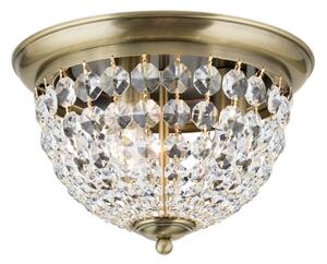 Orion DLU 1840/35-Krištáľové str. svietidlo PLAFOND 3xE27/40W/230V pr.35 cm bronz