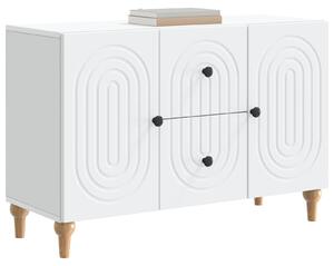 TV skrinka so zásuvkou Biela 89 x 34,5 x 60 cm Kompozitné drevo