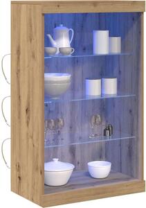 LED komoda Remeselný dub 60,5 x 37 x 100 cm Kompozitné drevo