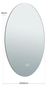 Orion 13-398/45 - LED Zrkadlo s podsvietením FOCUS LED/18W/230V pr. 45 cm IP44