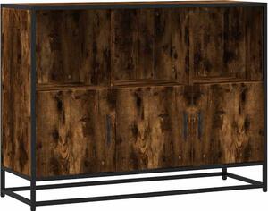 Komoda dymový dub 100x35x76 cm kompozitné drevo
