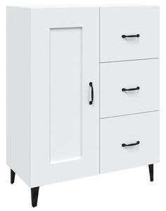 Komoda biela 69,5x34x90 cm spracované drevo