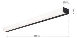 Orion Soff 3-588 - LED Osvetlenie zrkadla HORIZON LED/18W/230V 90 cm IP44 čierna