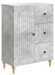 Servírovacia skriňa so zásuvkou Betónovo sivá 66 x 34,5 x 90 cm