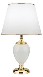 Orion LA 4-1229 - Stolná lampa OVUM 1xE27/40W/230V 48 cm keramika biela/zlatá