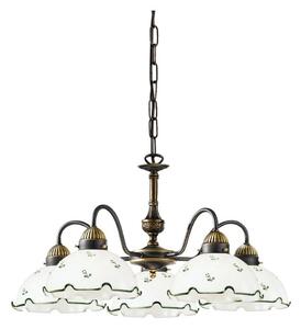 Kolarz 731.85.21 - Luster na reťazi NONNA 5xE27/75W/230V zelená