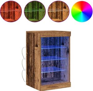 LED komoda Staré drevo 41 x 37 x 67 cm Kompozitné drevo