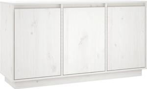 Komoda biela 111x34x60 cm borovicový masív