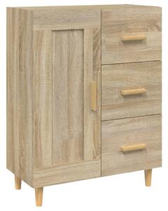 Komoda vo farbe dubu sonoma 69,5x34x90 cm spracované drevo