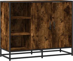 Komoda dymový dub 92x35x76 cm kompozitné drevo
