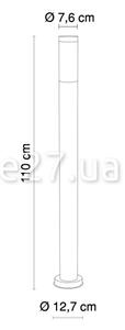 GLOBO 3159 - Vonkajšia lampa DACIA E27/60W/230V