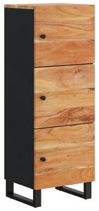 Komoda s 3 dvierkami 40x33x110 cm masívna akácia a železo