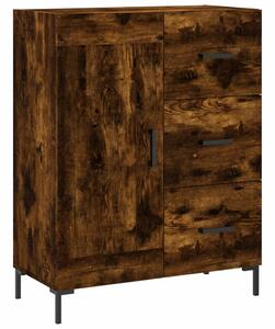 Komoda dymový dub 69,5x34x90 cm kompozitné drevo